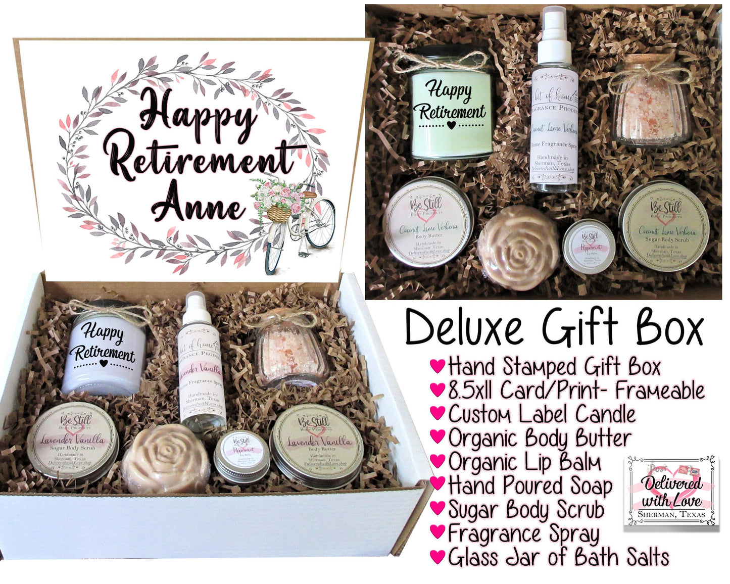 Retirement Gift Box | Retirement Gift | Self Care Gift Box | Custom Gift | Personalized Gift | Congrats Gift | Best Wishes
