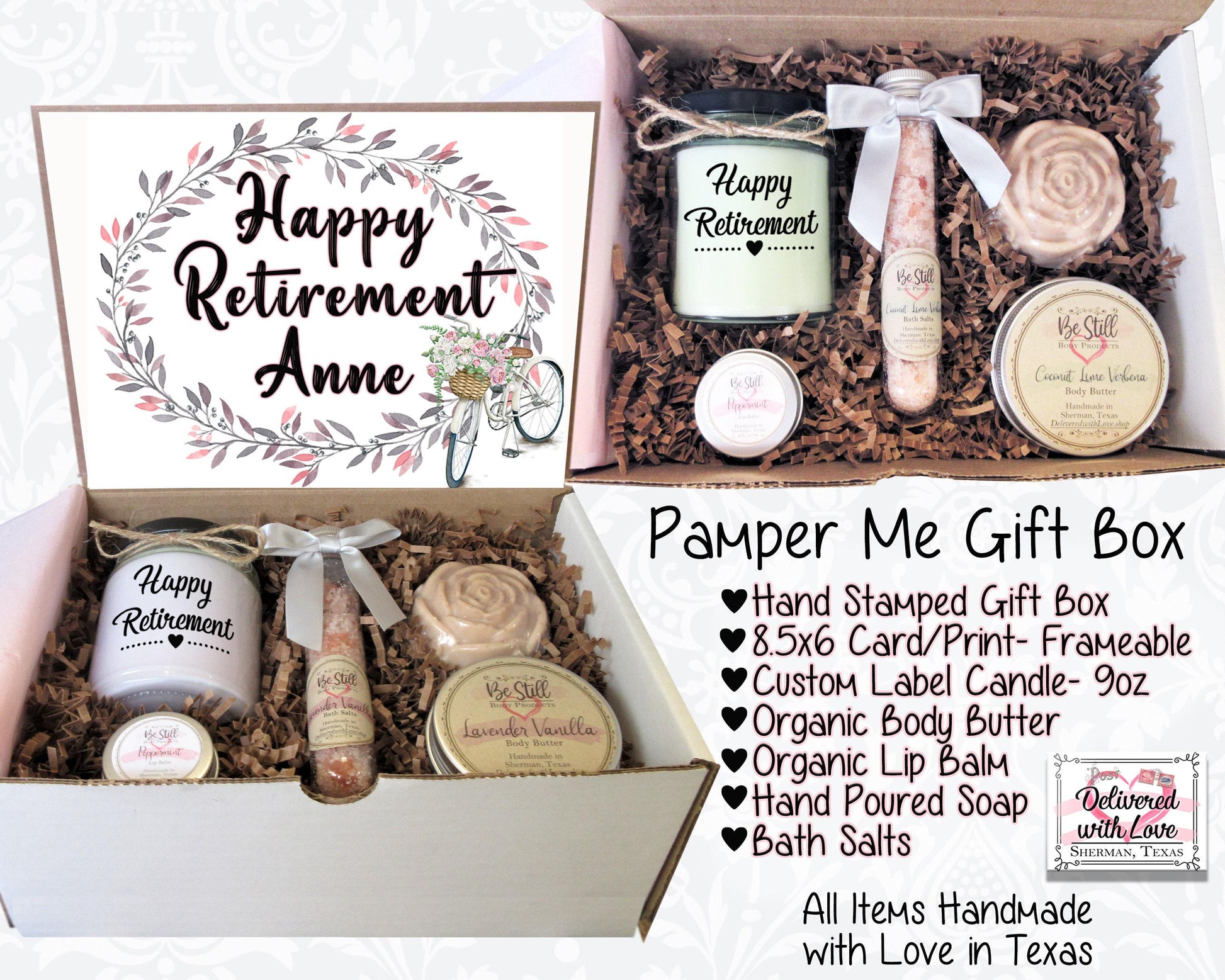 Retirement Gift Box | Retirement Gift | Self Care Gift Box | Custom Gift | Personalized Gift | Congrats Gift | Best Wishes