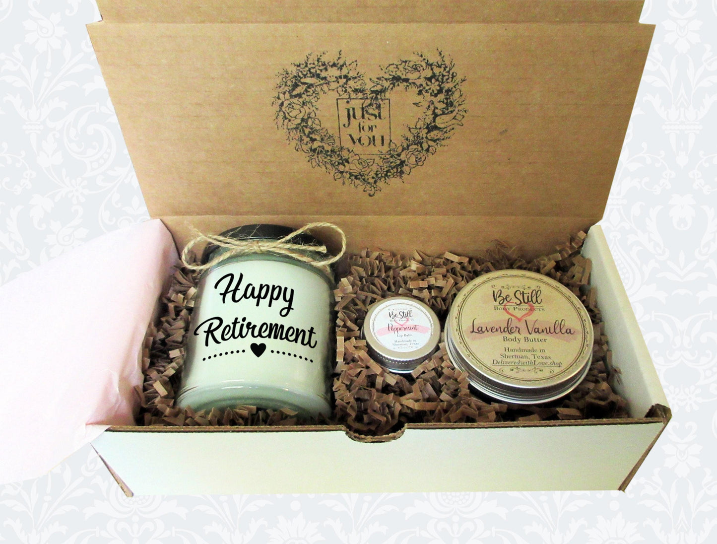 Retirement Gift | Retirement Gift Box | Self Care Gift Box | Spa Gift Box | Care Package | Friend, Coworker, Employee, Boss