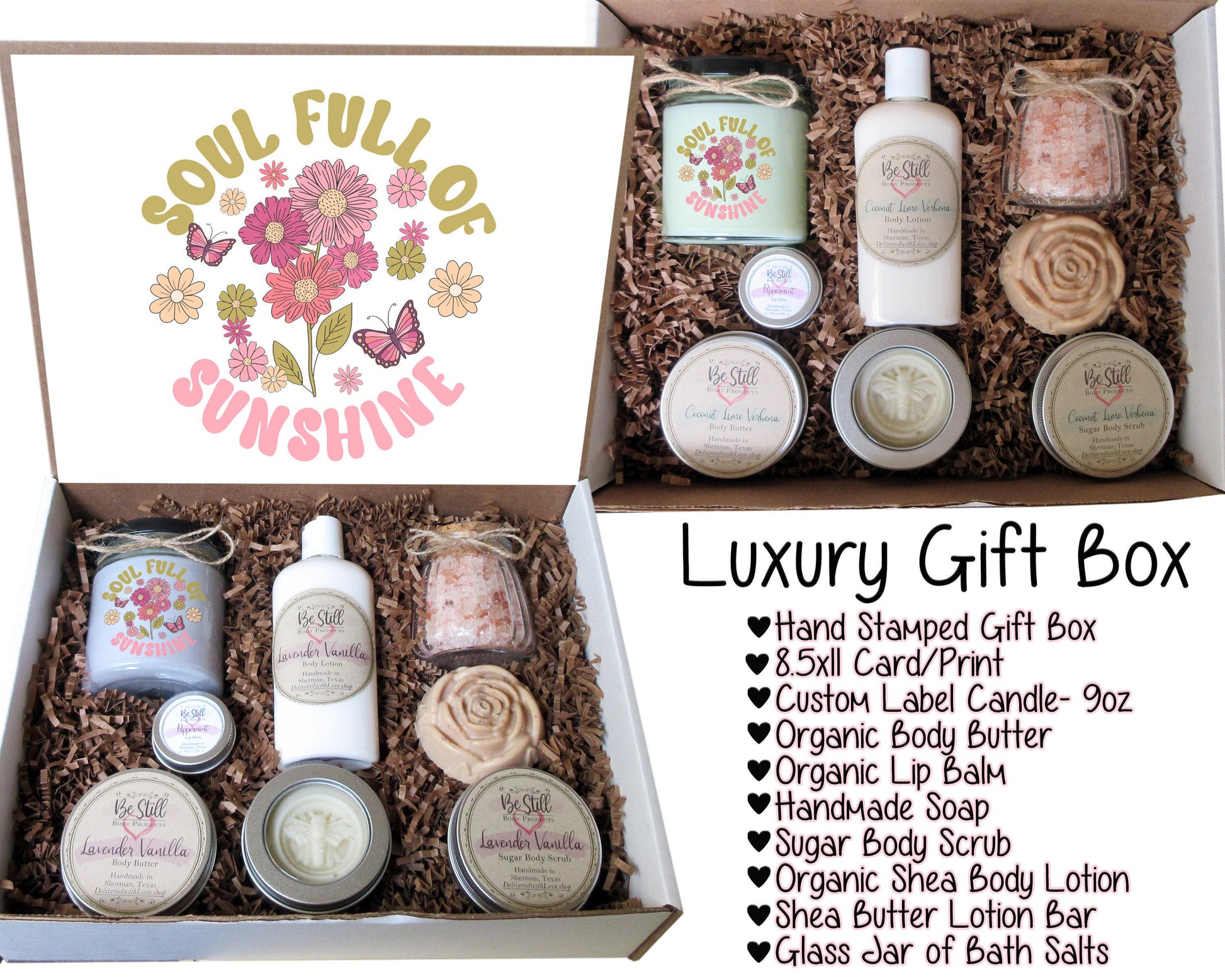 Soul Full of Sunshine | Spa Gift Box | Congratulations Gift | Self Care Gift Box | Graduation Gift | Birthday Gift Box