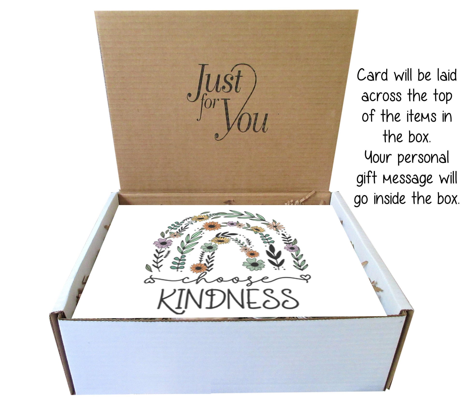 Spa Gift Box | Choose Kindness | Handmade Natural Products | Care Package for Her | Self Care Gift Box | Positive Quote