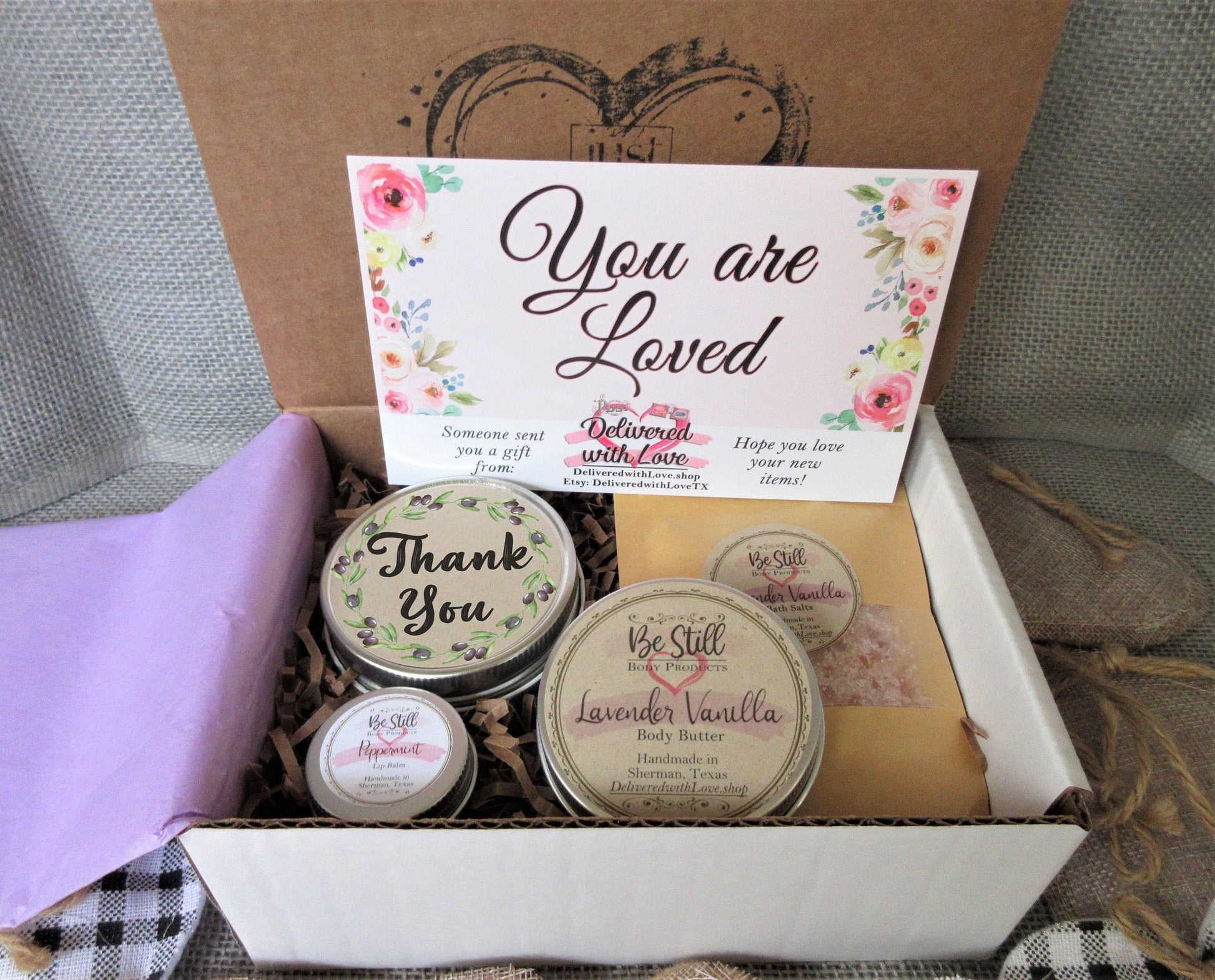 THANK YOU Gift Box | Self Care Gift Box | Care Package for Her | Thank You Spa Gift Box | Appreciation Gift | Gratitude Gift