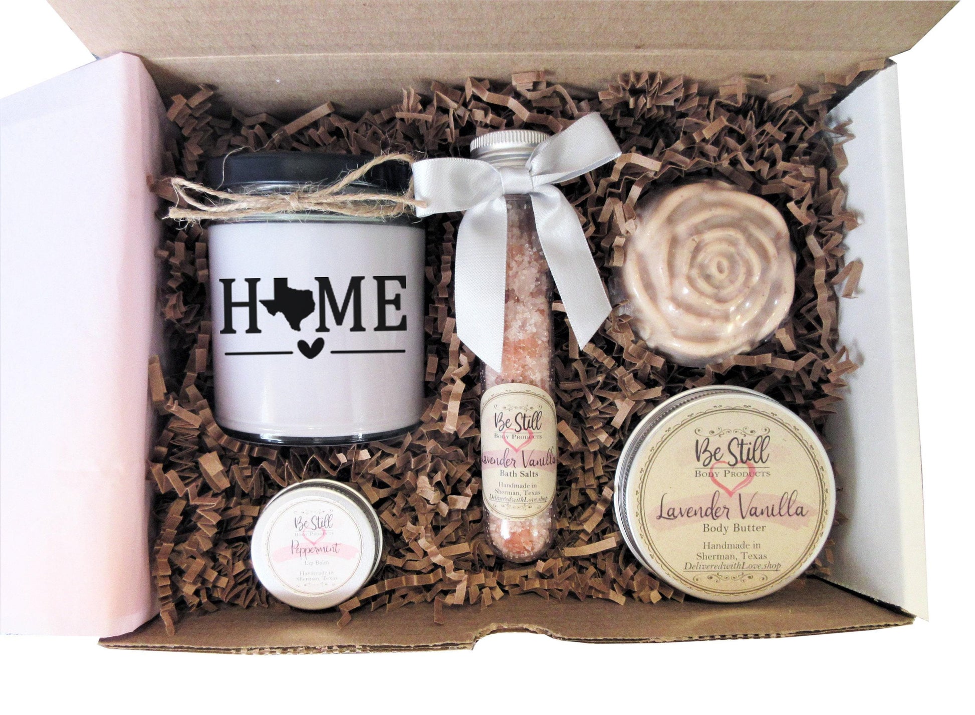 Texas is Home Gift Box | Care Package | Self Care Gift Box | Spa Gift Box |  Texas Gift for Birthday, Get Well, Miss You, Just Because