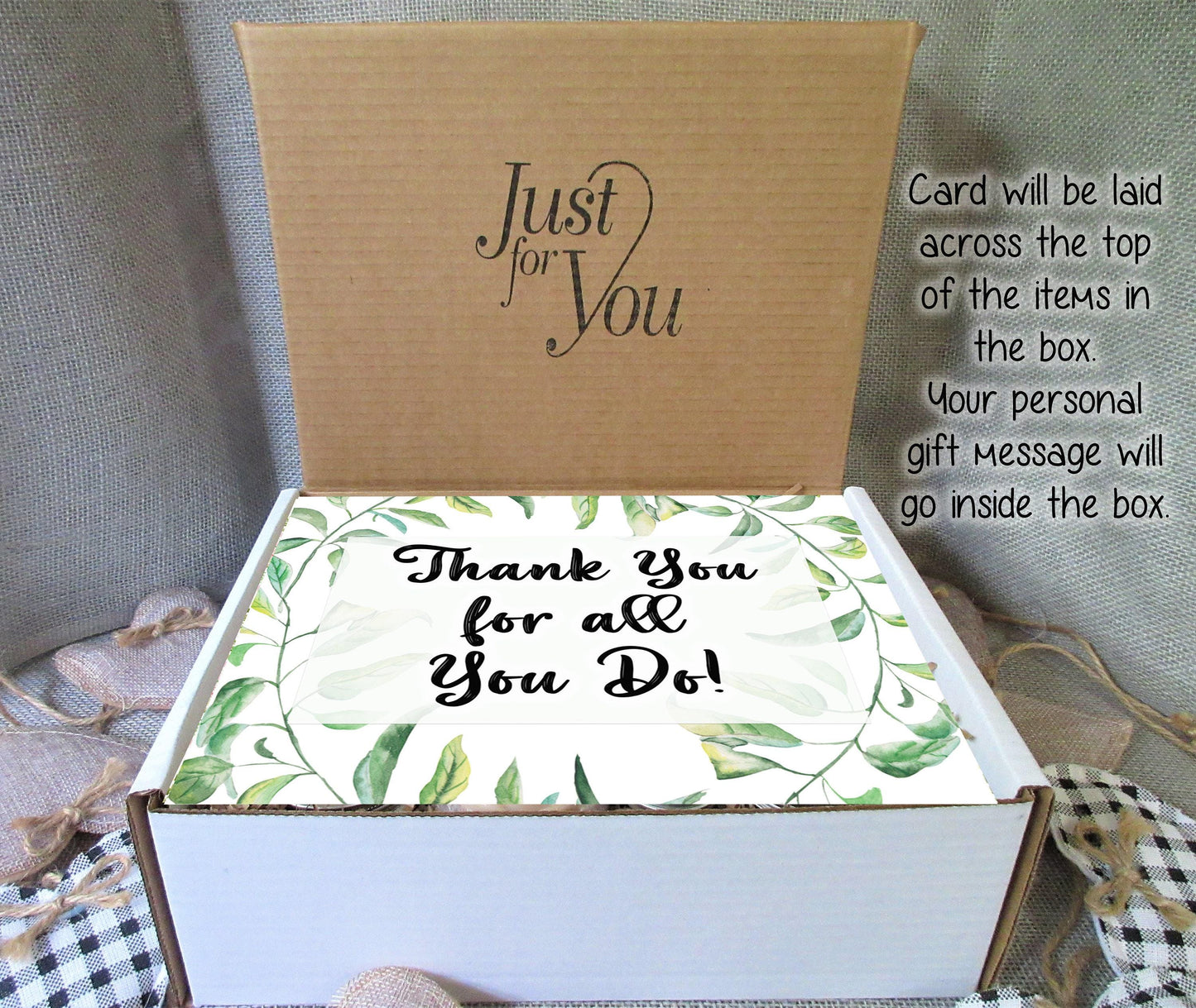 Thank You Gift Box | Self Care Gift Box | Custom Gift Box | Personalized Care Package | Thanks, Appreciation- Friend, Client, Employee