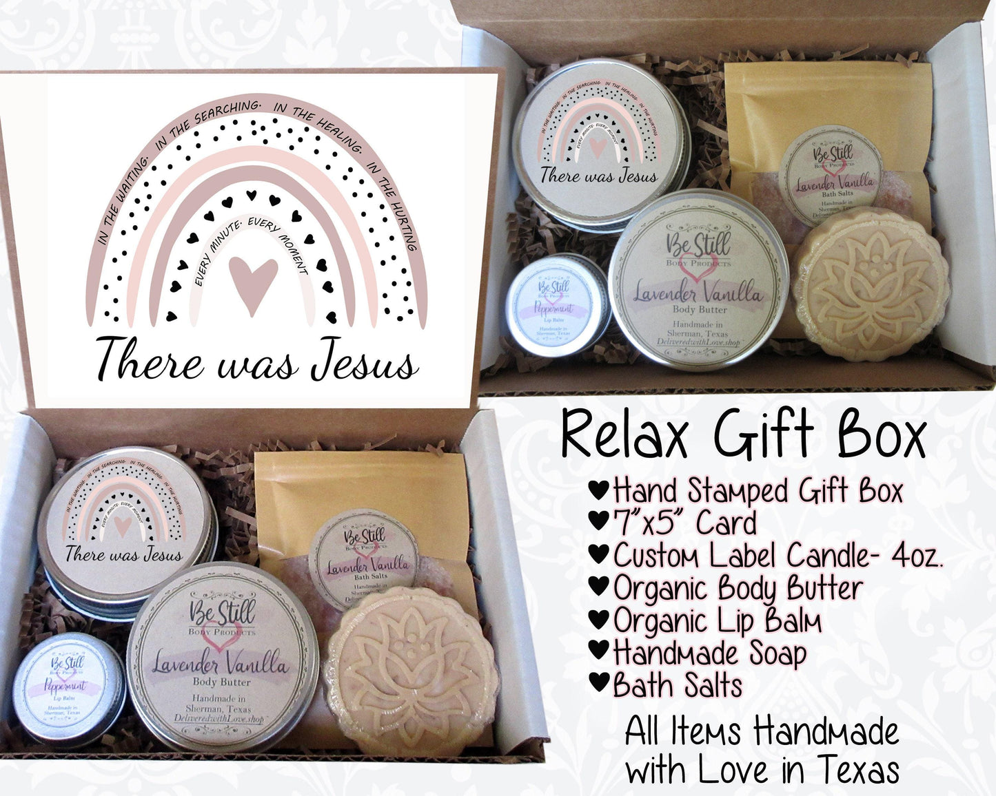 There Was Jesus | Christian Gifts | Christian Gift Box | Self Care Gift Box | Personalized Gift Box | Christian Birthday Gift