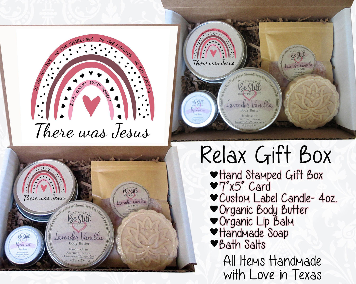 There Was Jesus | Christian Gifts | Christian Gift Box | Self Care Gift Box | Personalized Gift Box | Christian Birthday Gift