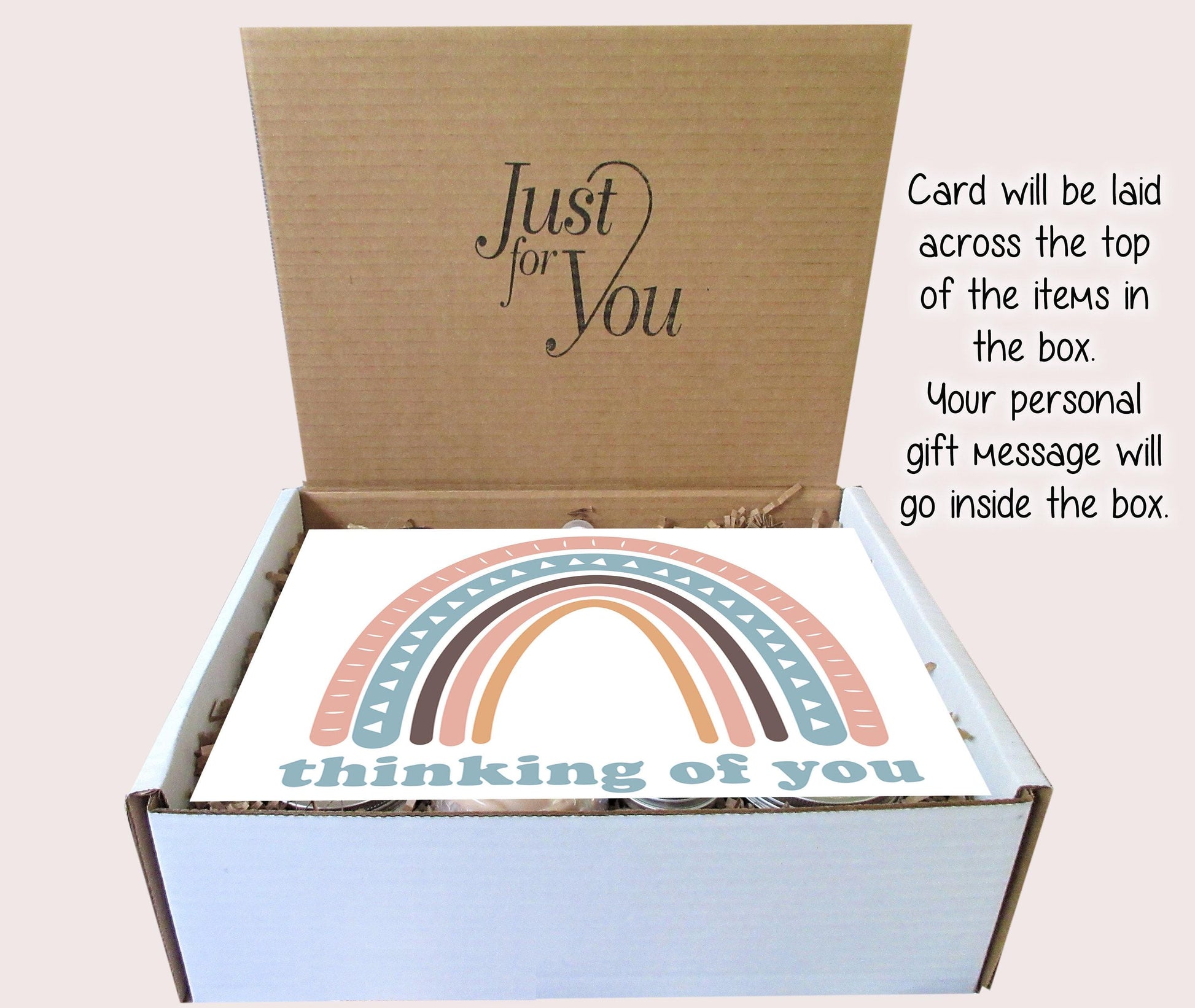 Thinking of You Care Package | Boho Gift Box| Self Care Gift Box | College Care Package | Miss You, Get Well, Sympathy, Injury, Surgery