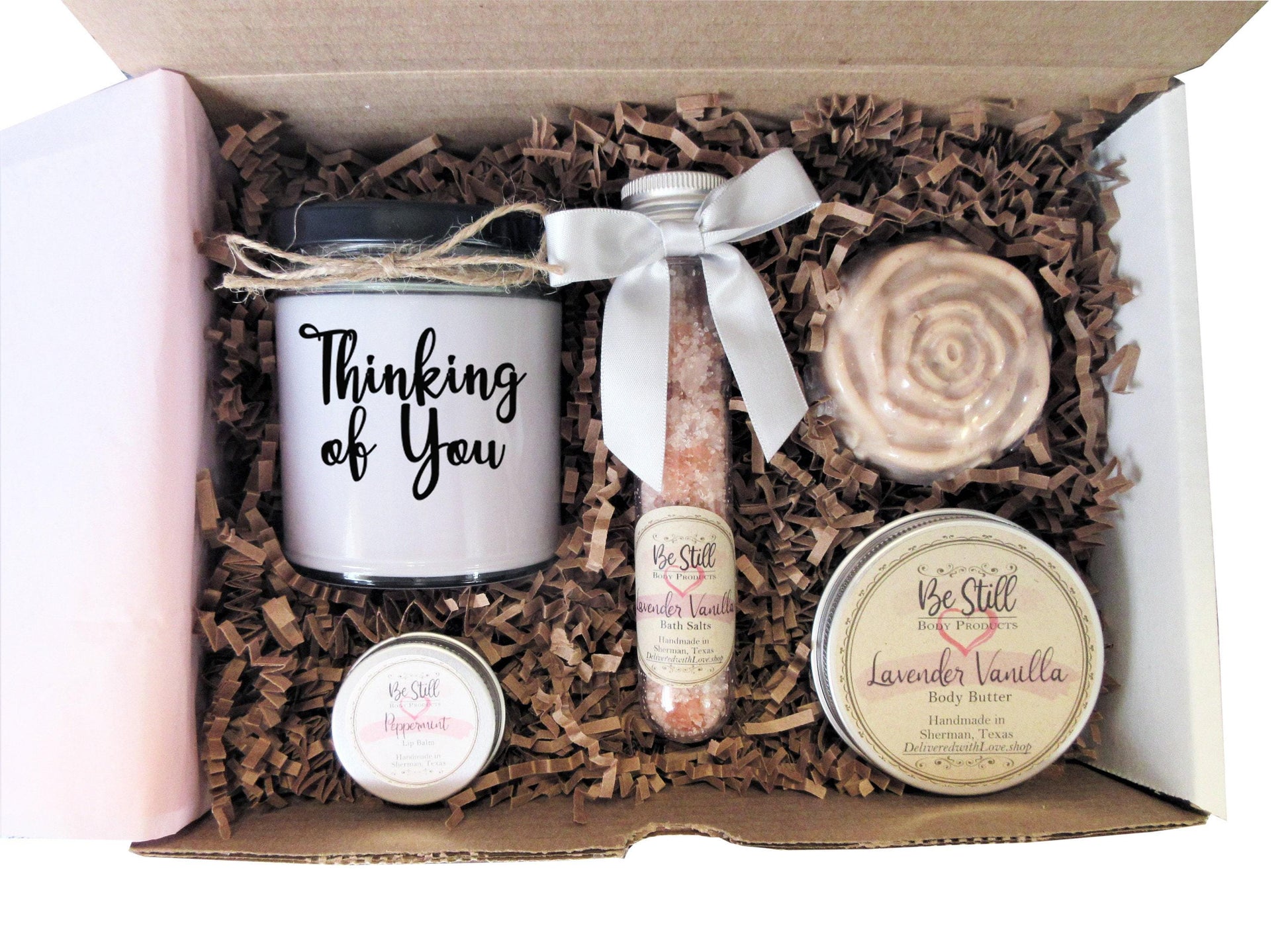 Thinking of You Care Package | Self Care Gift Box | Spa Gift Box |  Love You Gift for Birthday, Get Well, Encouragement, Sympathy