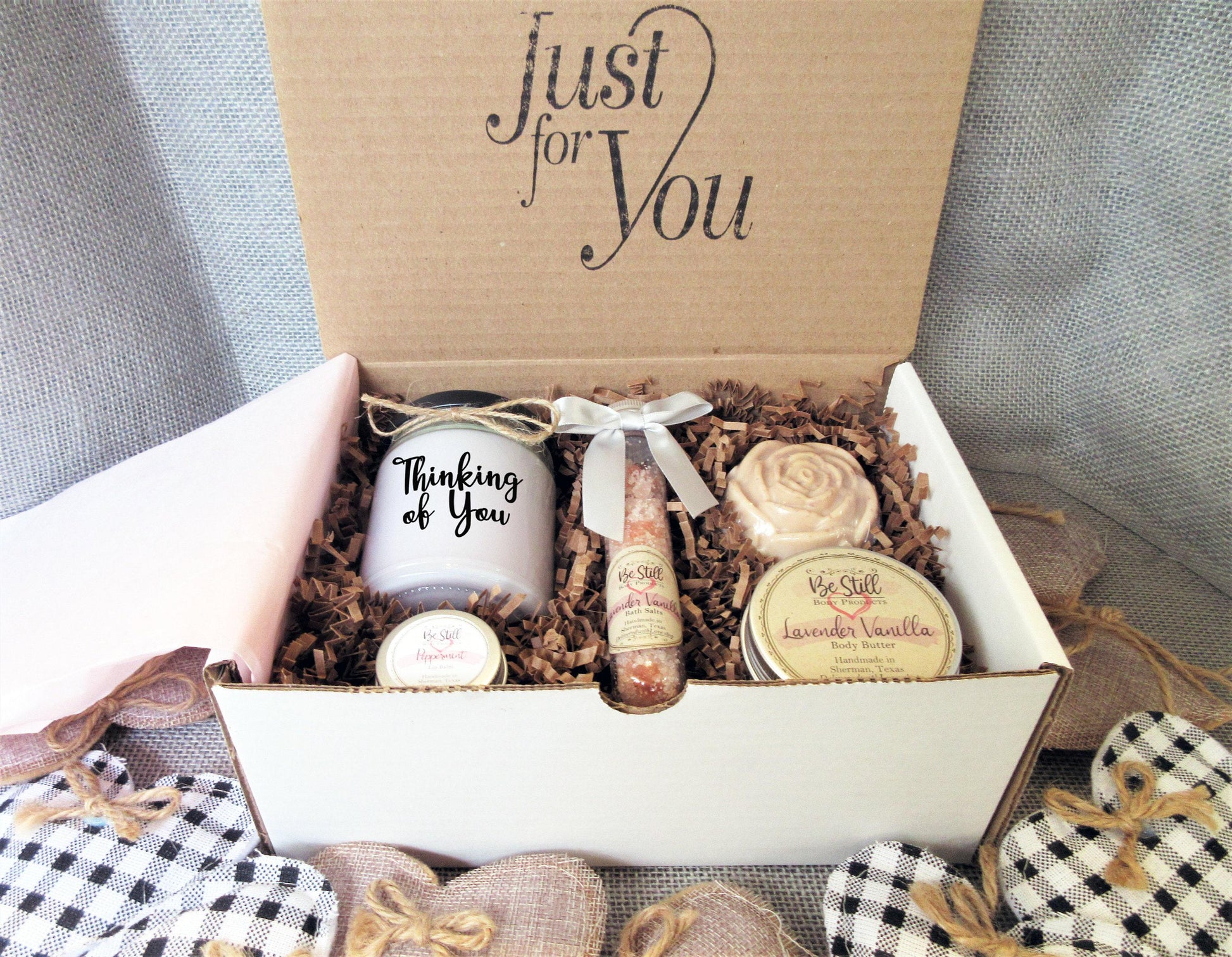 Thinking of You Care Package | Self Care Gift Box | Spa Gift Box |  Love You Gift for Birthday, Get Well, Encouragement, Sympathy