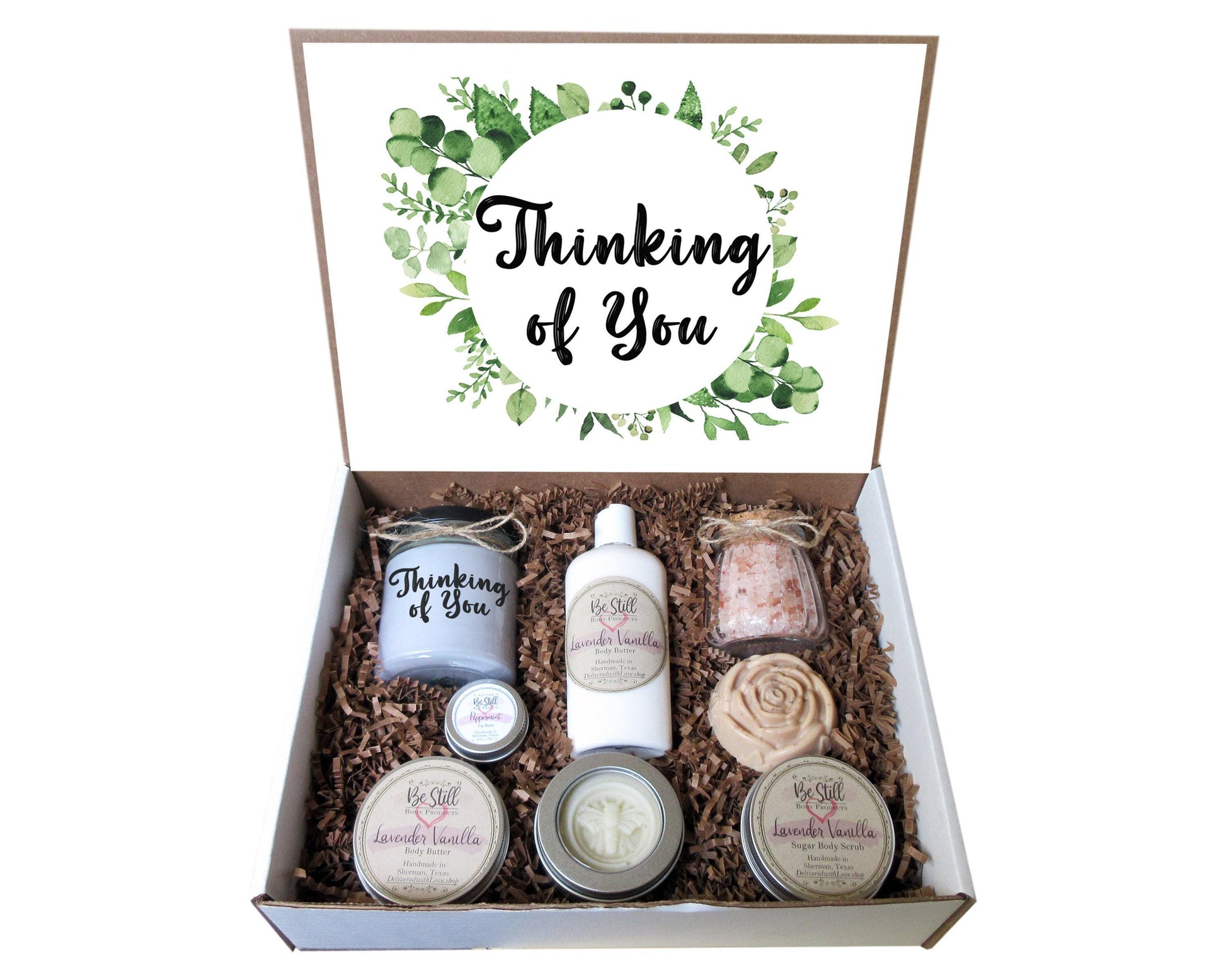 Thinking of You Gift Box | Care Package for Her | Self Care Gift Box | Encouragement, Get Well, Sympathy, Injury, Surgery, Breakup