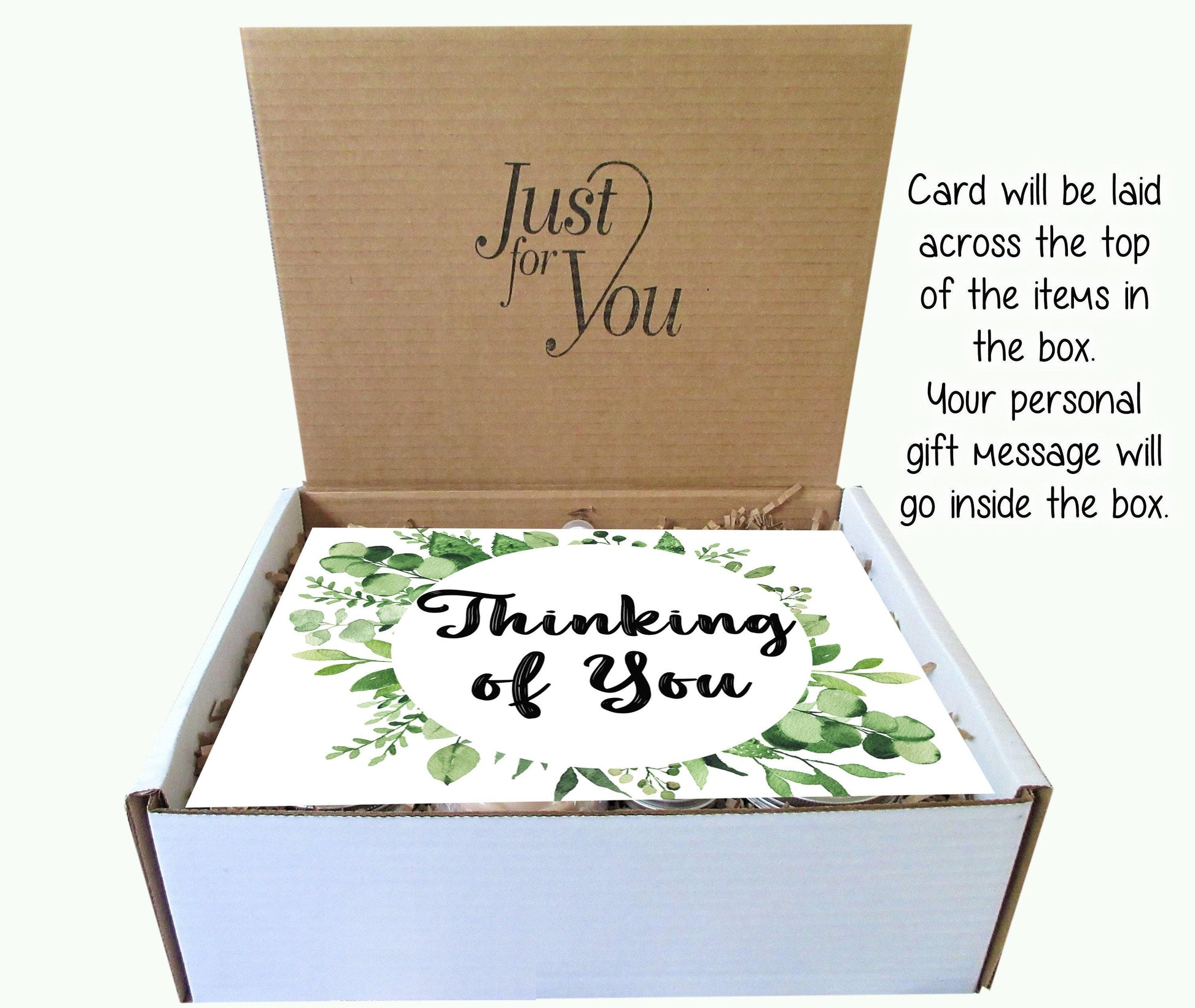 Thinking of You Gift Box | Care Package for Her | Self Care Gift Box | Encouragement, Get Well, Sympathy, Injury, Surgery, Breakup