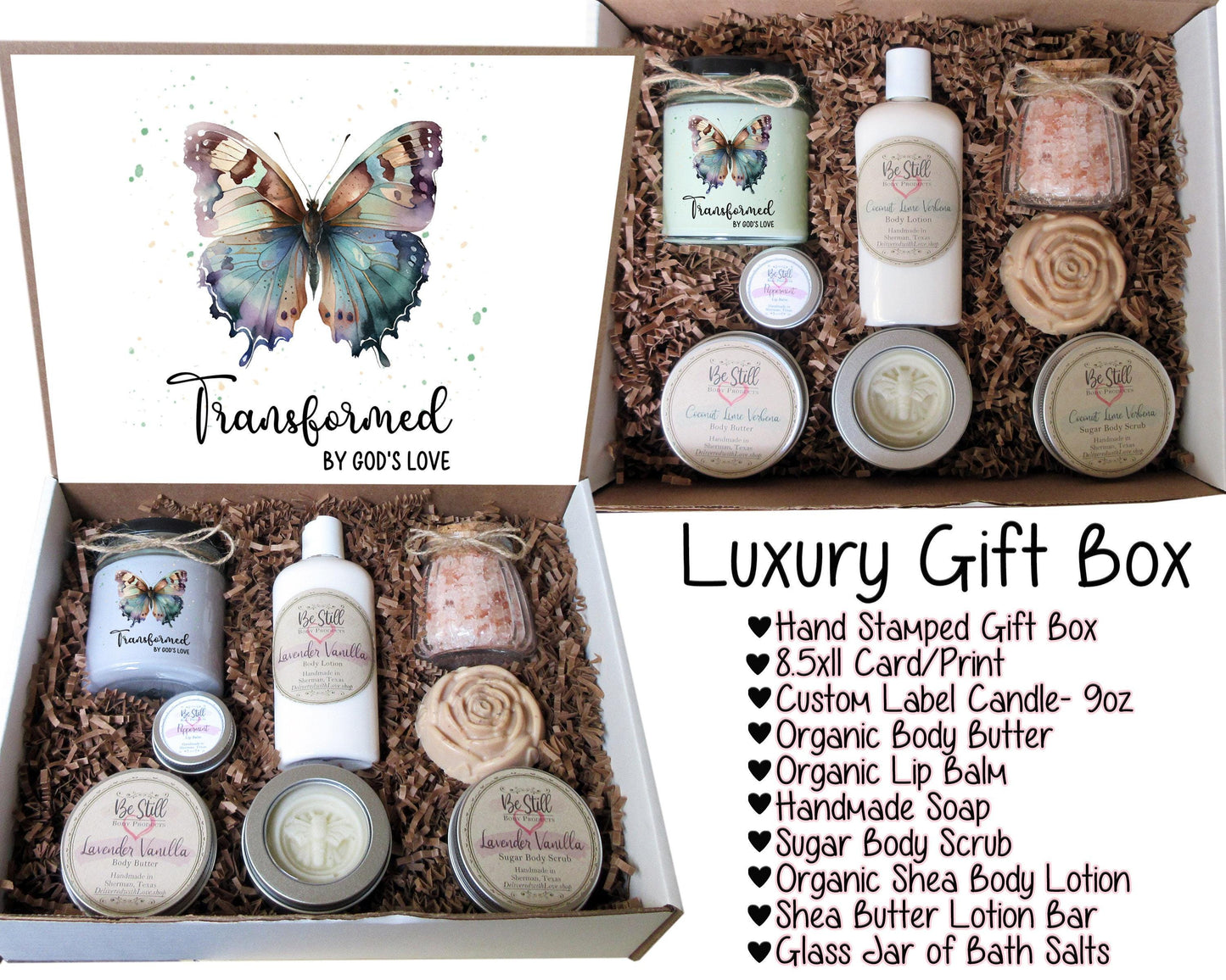 Transformed | Christian Gift Box | Care Package for Her | Self Care Gift Box | Christian Gifts | Personalized Gift Box | Handmade Products