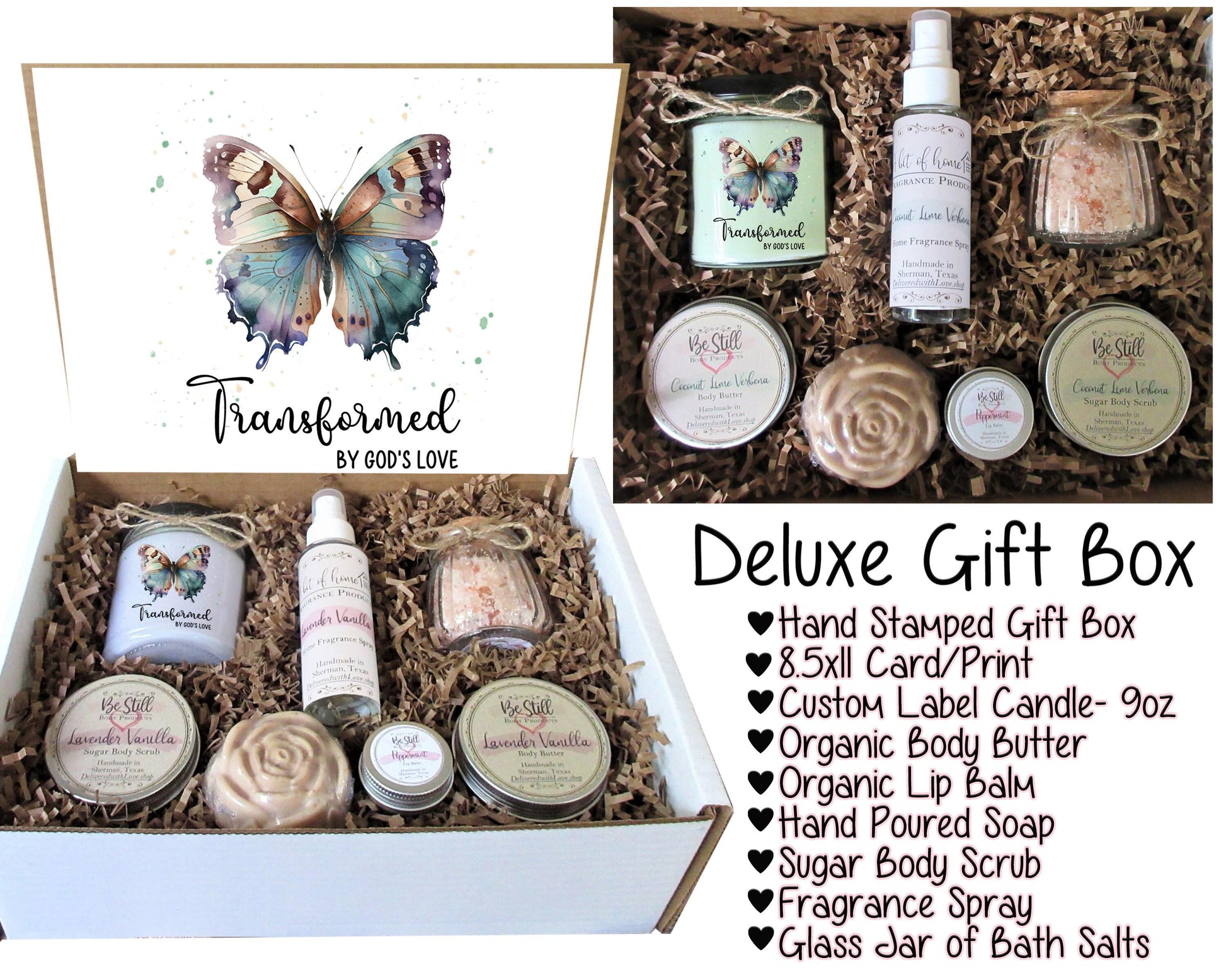 Transformed | Christian Gift Box | Care Package for Her | Self Care Gift Box | Christian Gifts | Personalized Gift Box | Handmade Products