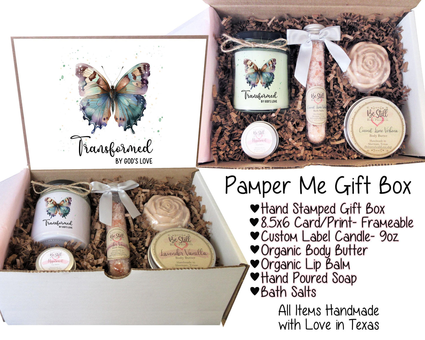 Transformed | Christian Gift Box | Care Package for Her | Self Care Gift Box | Christian Gifts | Personalized Gift Box | Handmade Products