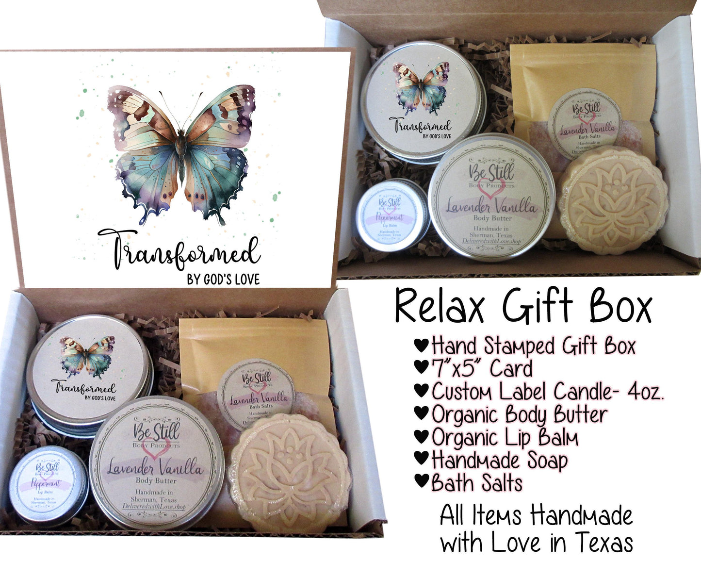 Transformed | Christian Gift Box | Care Package for Her | Self Care Gift Box | Christian Gifts | Personalized Gift Box | Handmade Products