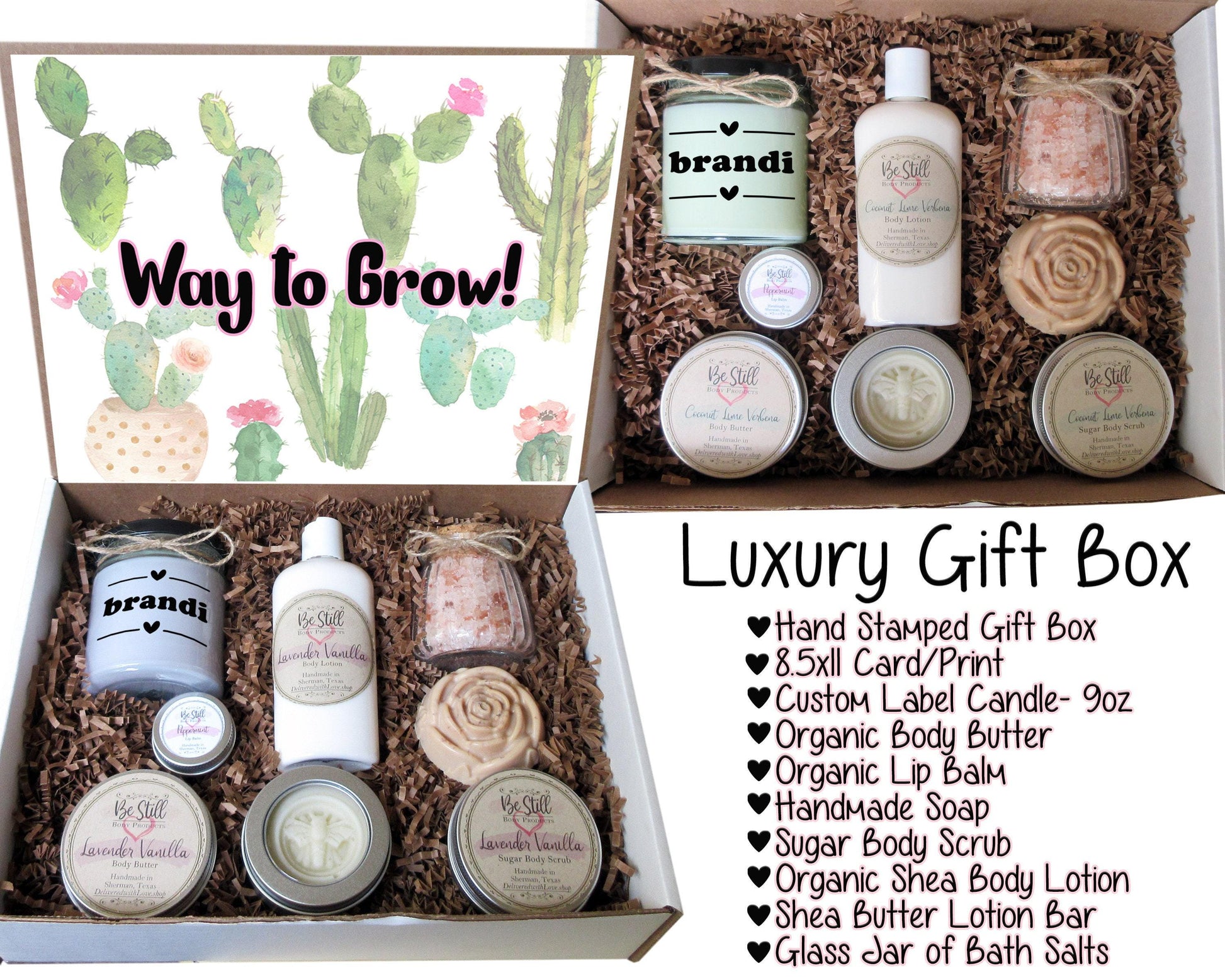 Way to Grow | Congratulations Gift | Congrats Care Package | Self Care Gift Box | Graduation, New Job, Promotion, New Home
