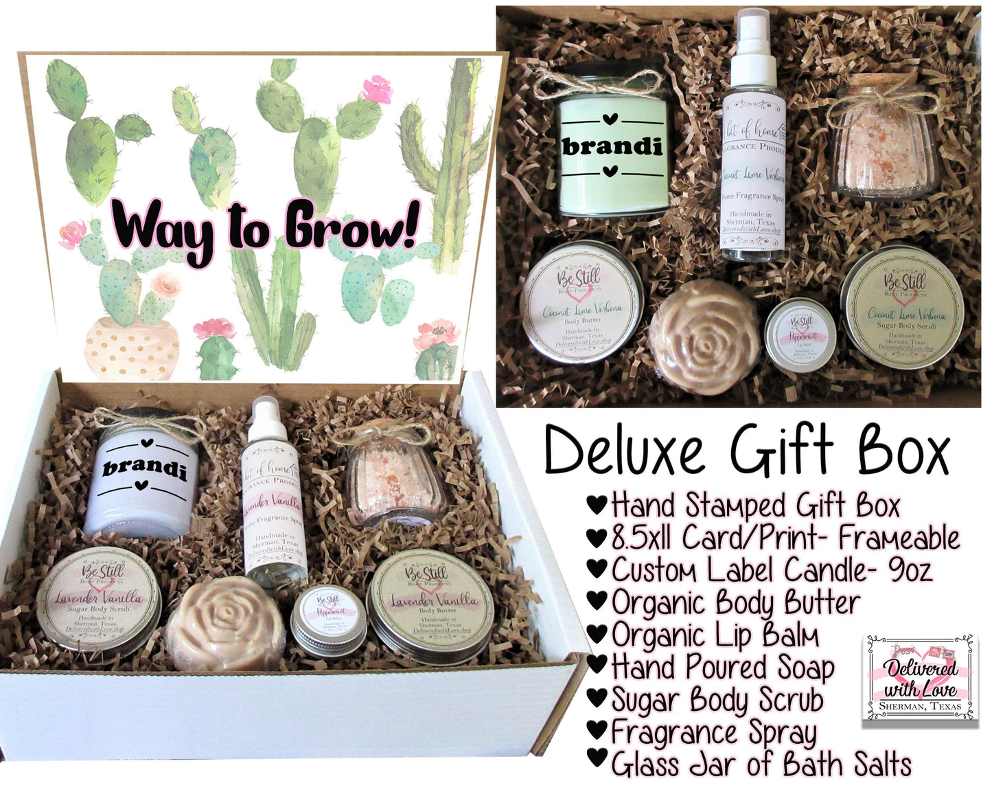 Way to Grow | Congratulations Gift | Congrats Care Package | Self Care Gift Box | Graduation, New Job, Promotion, New Home