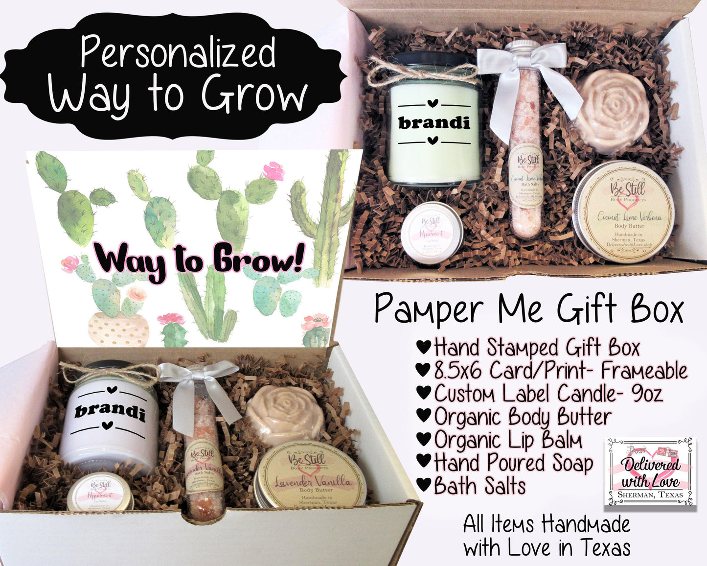 Way to Grow | Congratulations Gift | Congrats Care Package | Self Care Gift Box | Graduation, New Job, Promotion, New Home