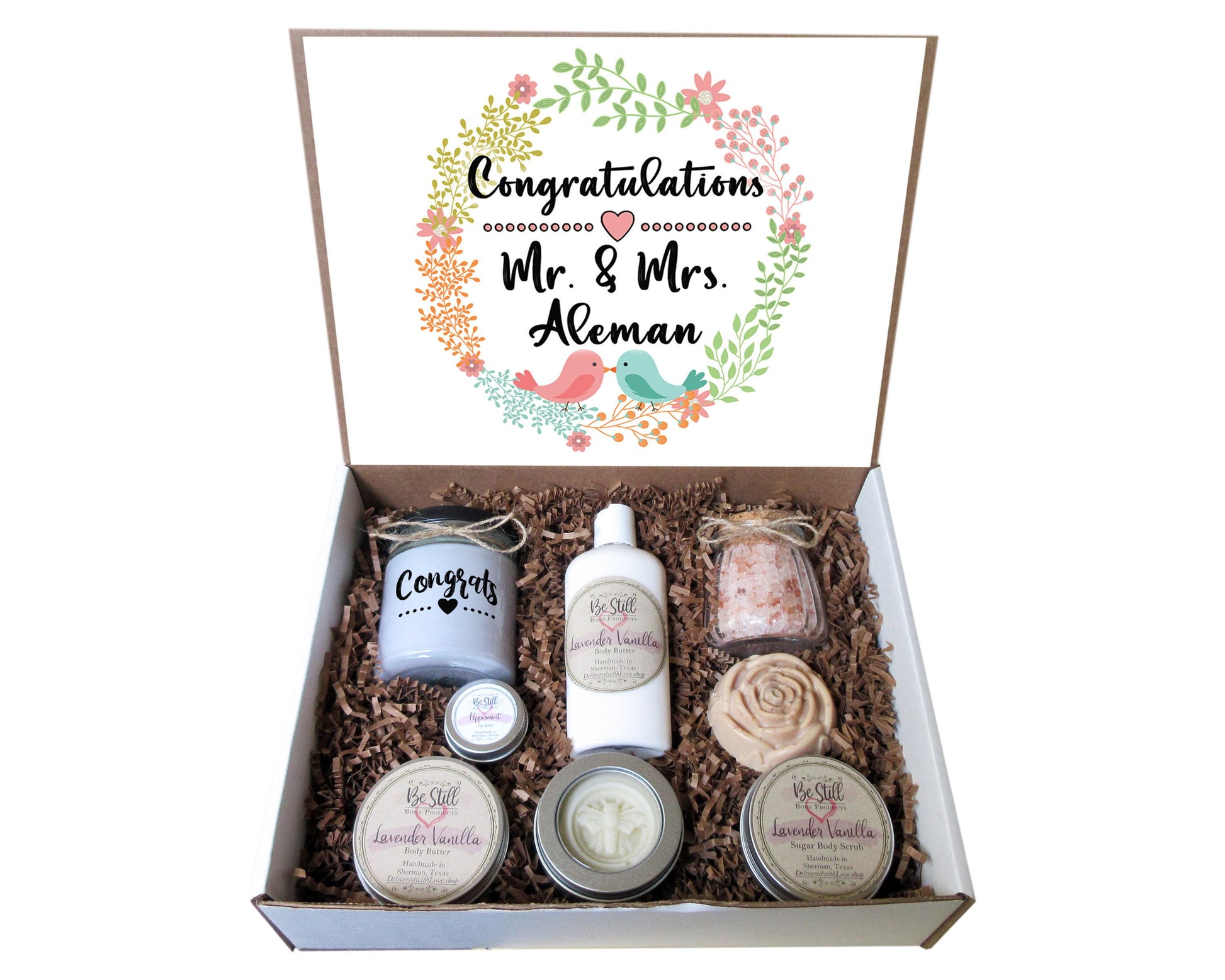 Wedding Gift Box | Bride Gift Box | Personalized Gifts | Self Care Gift Box | Care Package For Her | Engagement, Bridal Shower, Wedding