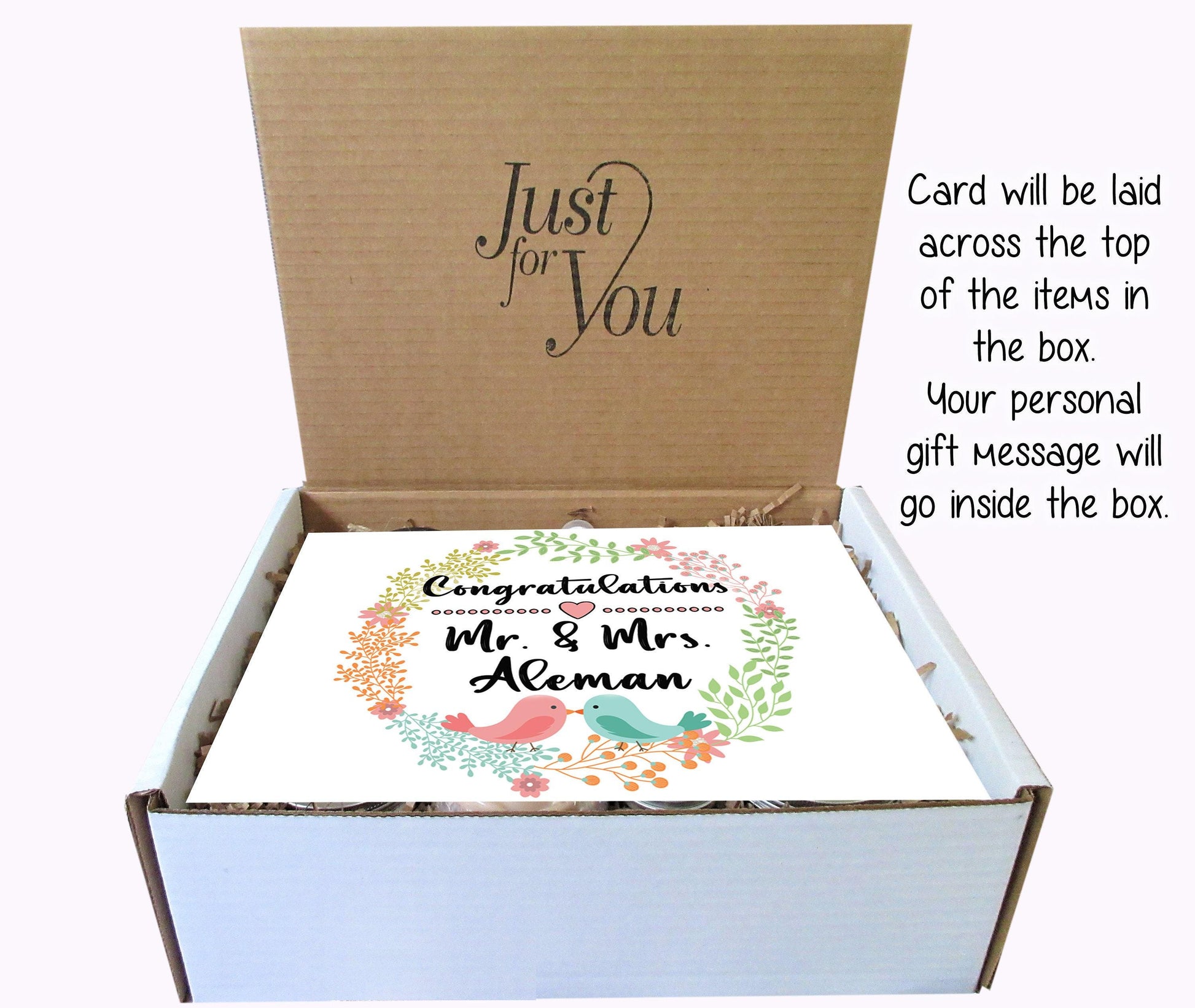 Wedding Gift Box | Bride Gift Box | Personalized Gifts | Self Care Gift Box | Care Package For Her | Engagement, Bridal Shower, Wedding