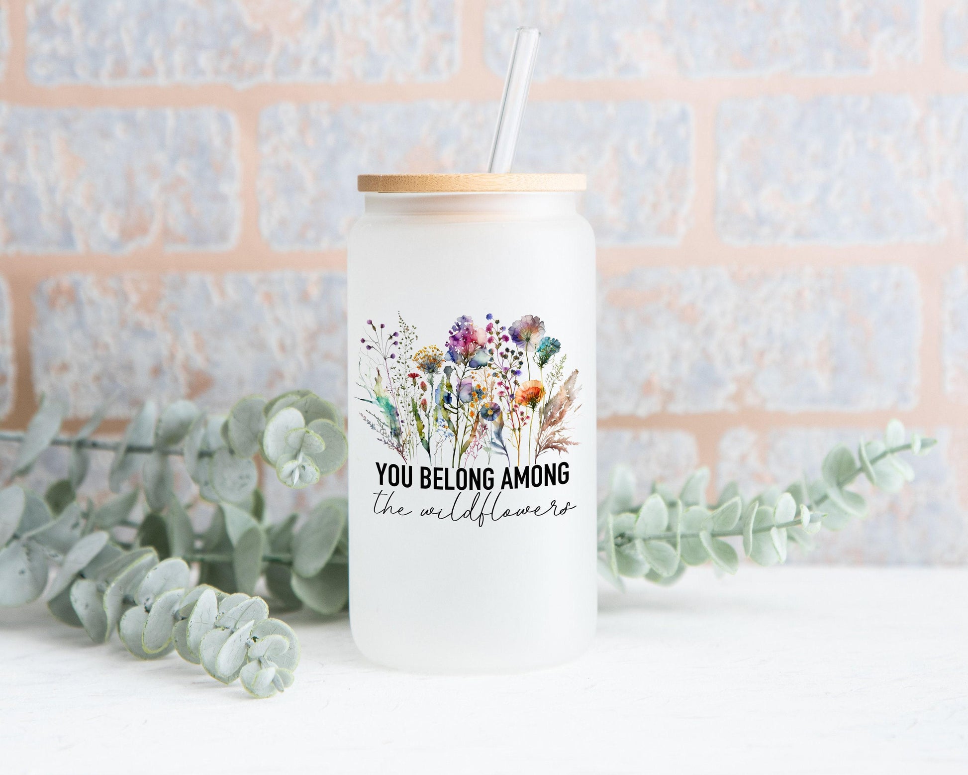 Wildflower T-Shirt Gift Set - Custom Candle, T-Shirt, Glass Can, Spa Items - You Belong Among the Wildflowers