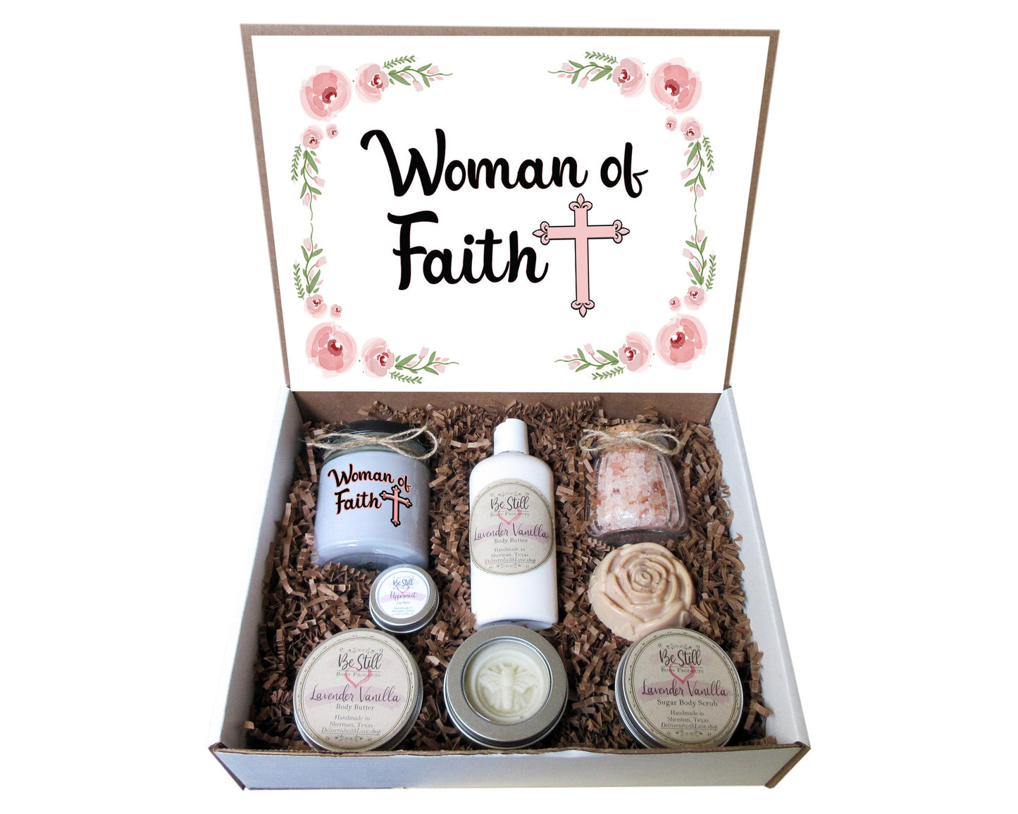 Woman of Faith | Personalized Gift Box | Christian Gifts | Self Care Gift Box | Christian Birthday Gift | Christian Gift for Women