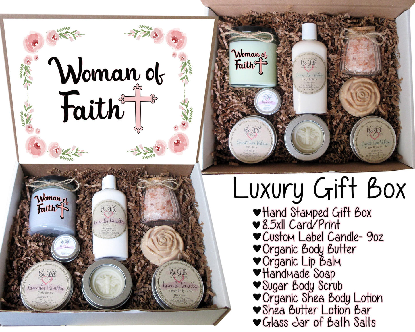Woman of Faith | Personalized Gift Box | Christian Gifts | Self Care Gift Box | Christian Birthday Gift | Christian Gift for Women