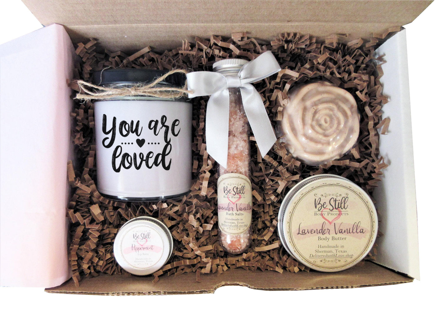You Are Loved Gift Box | Care Package | Self Care Gift Box | Spa Gift Box |  Love You Gift for Birthday, Get Well, Encouragement, Sympathy