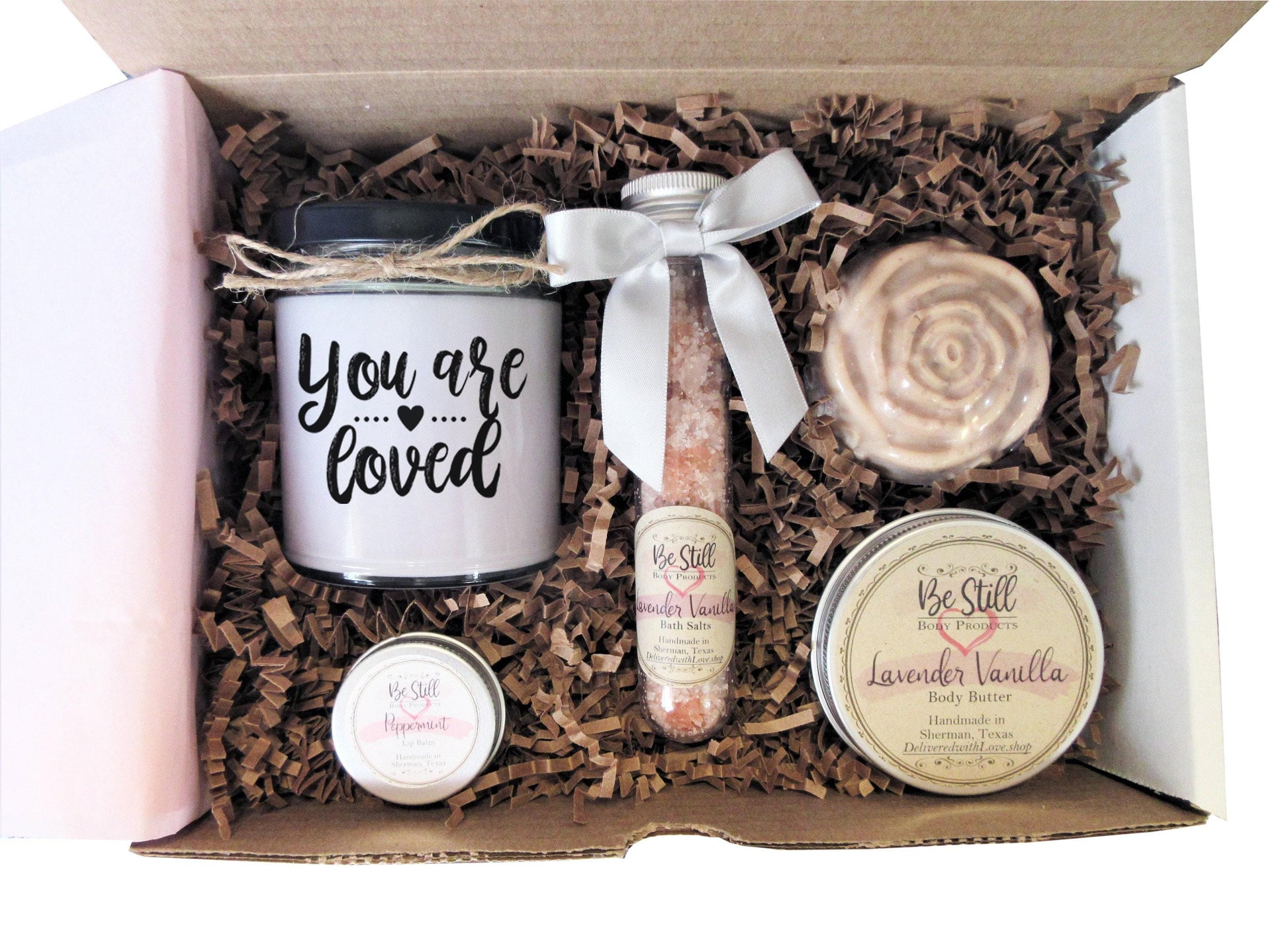 You Are Loved Gift Box | Care Package | Self Care Gift Box | Spa Gift Box |  Love You Gift for Birthday, Get Well, Encouragement, Sympathy