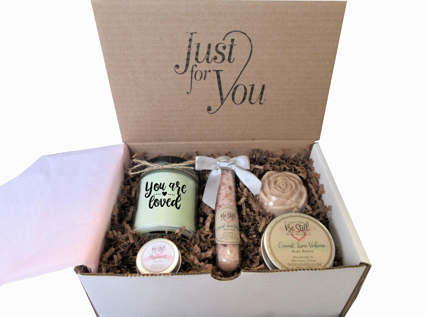 You Are Loved Gift Box | Care Package | Self Care Gift Box | Spa Gift Box |  Love You Gift for Birthday, Get Well, Encouragement, Sympathy