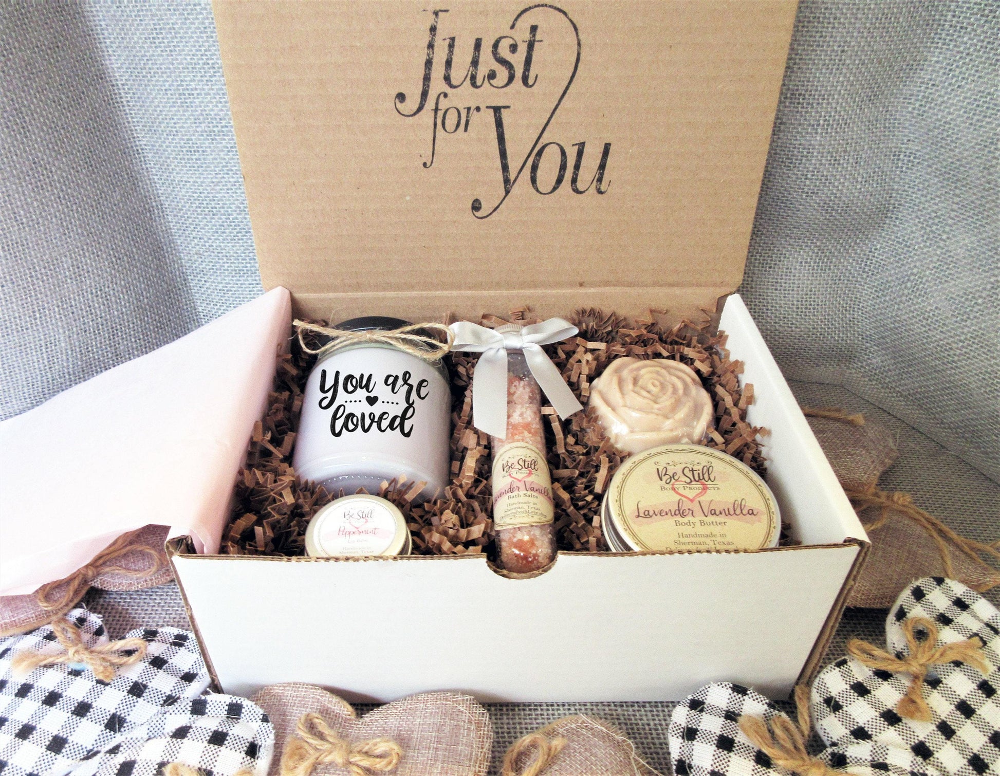 You Are Loved Gift Box | Care Package | Self Care Gift Box | Spa Gift Box |  Love You Gift for Birthday, Get Well, Encouragement, Sympathy
