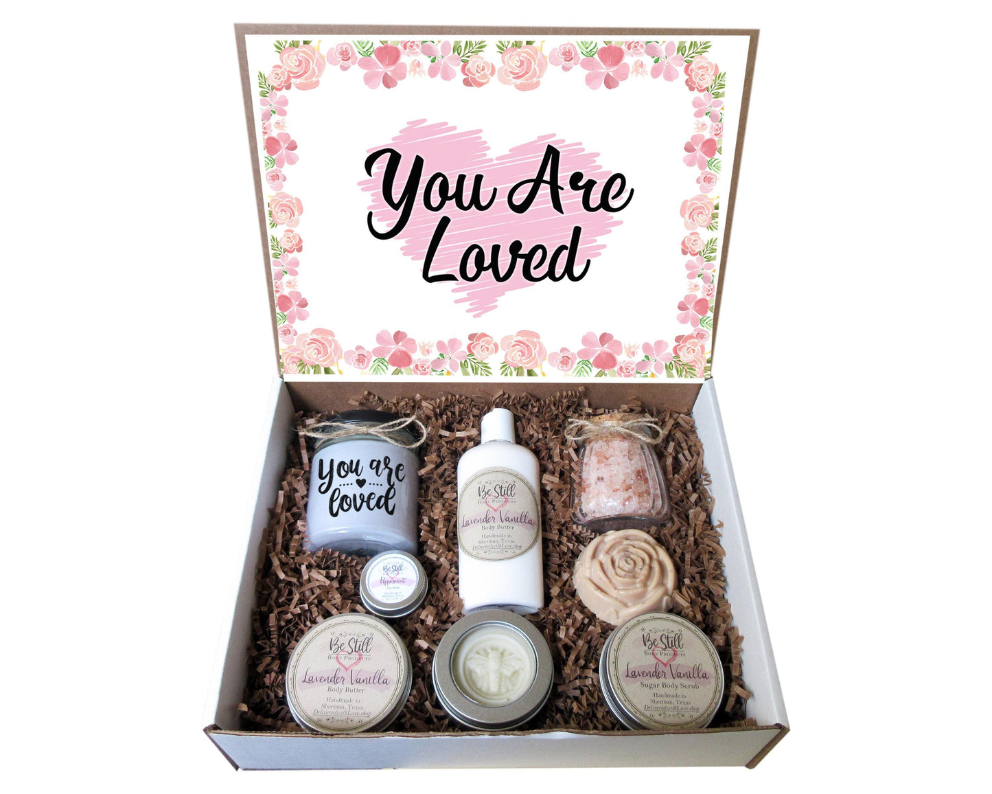 You Are Loved | Spa Gift Box | Self Care Gift Box | Care Package for Her| Gift Box for Friend, Daughter, Granddaughter, Niece, Girlfriend