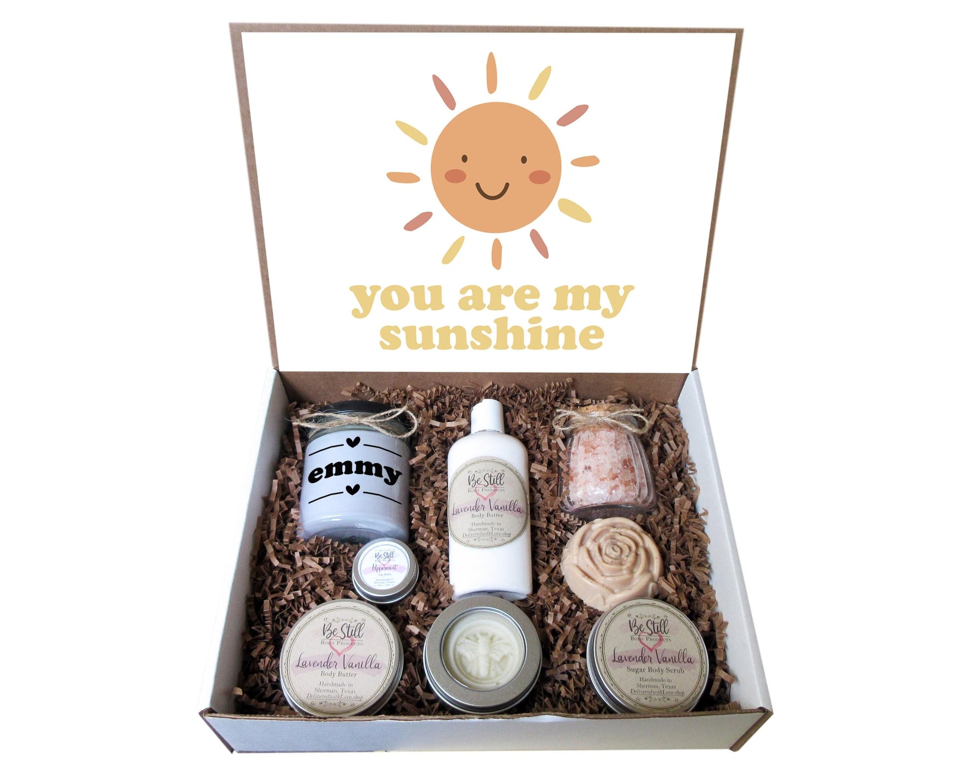 You Are My Sunshine Gift | Boho Gift Box | Self Care Gift Box | Care Package | Gift for Birthday, Miss You, Encouragement | Daughter, Niece