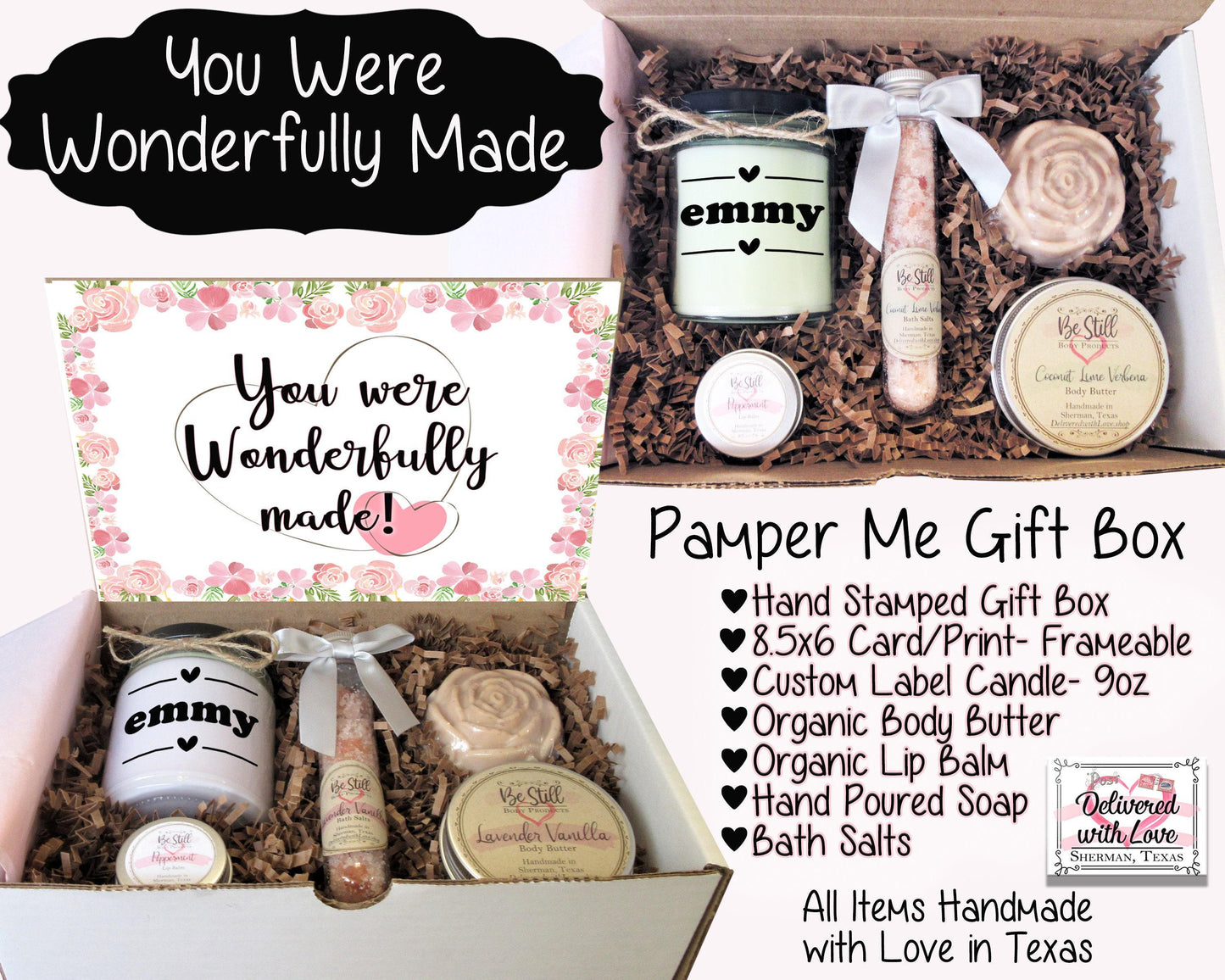 You Were Wonderfully Made | Christian Gifts | Christian Gift Box | Self Care Gift Box | Care Package | Personalized Gift Box