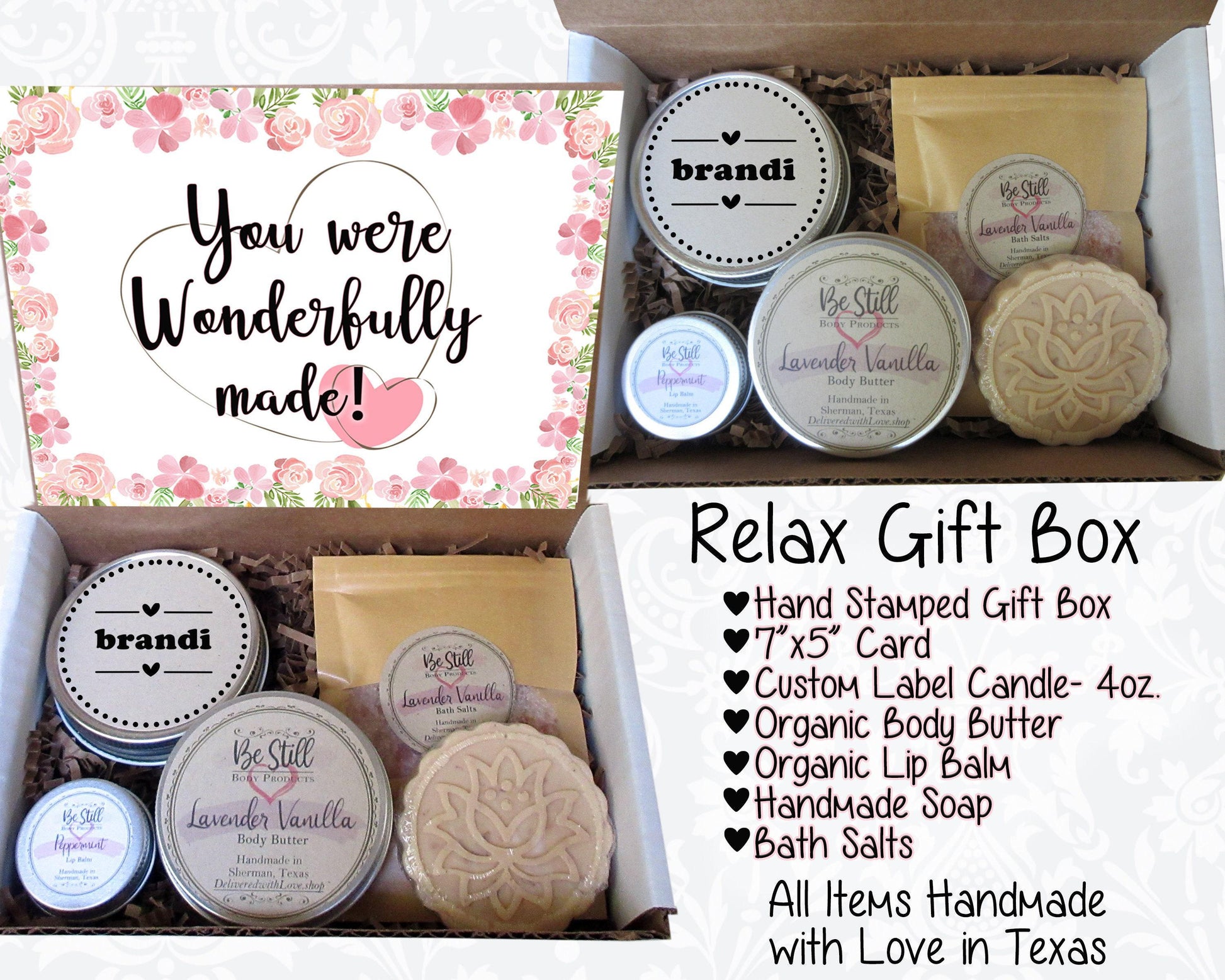 You Were Wonderfully Made | Christian Gifts | Christian Gift Box | Self Care Gift Box | Care Package | Personalized Gift Box