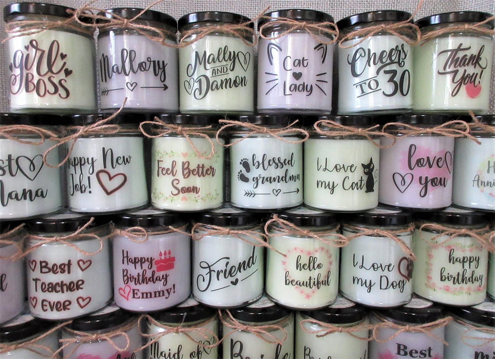 You are Loved Candle | Personalized Candle | Custom Candle | For You or a Great Gift for Friend, Mom, Daughter, Aunt
