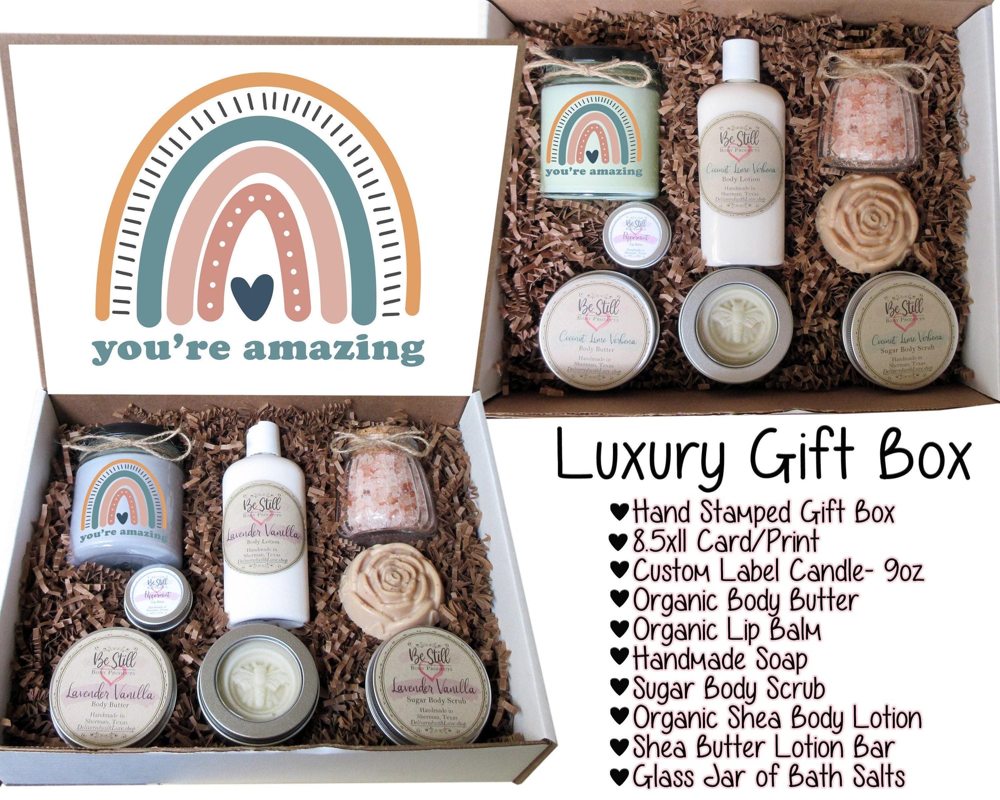 You're Amazing | Thank You Gift Box | Congratulations Gift | Graduation Gift Box | Promotion Gift | Self Care Gift Box | Spa Gift Box