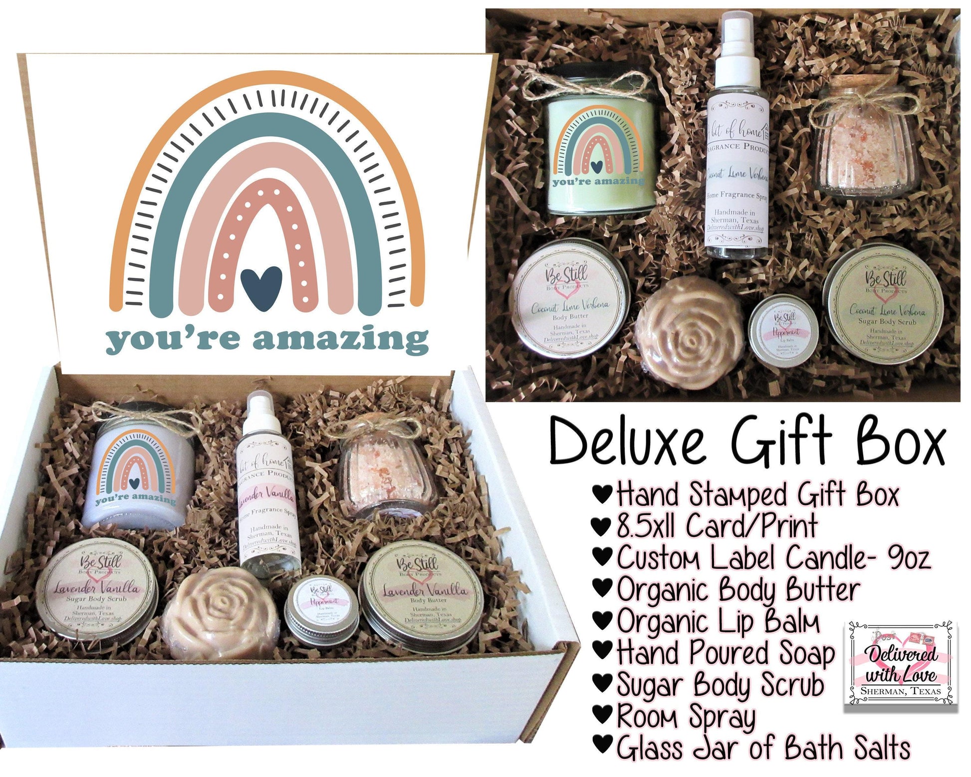 You're Amazing | Thank You Gift Box | Congratulations Gift | Graduation Gift Box | Promotion Gift | Self Care Gift Box | Spa Gift Box
