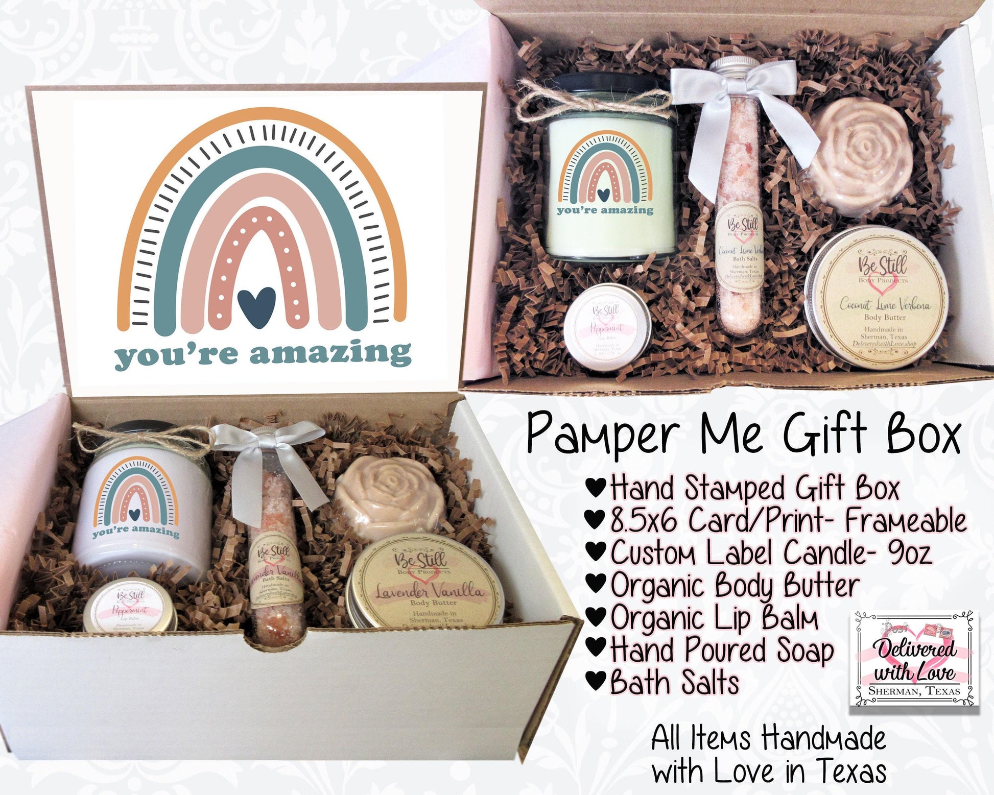 You're Amazing | Thank You Gift Box | Congratulations Gift | Graduation Gift Box | Promotion Gift | Self Care Gift Box | Spa Gift Box