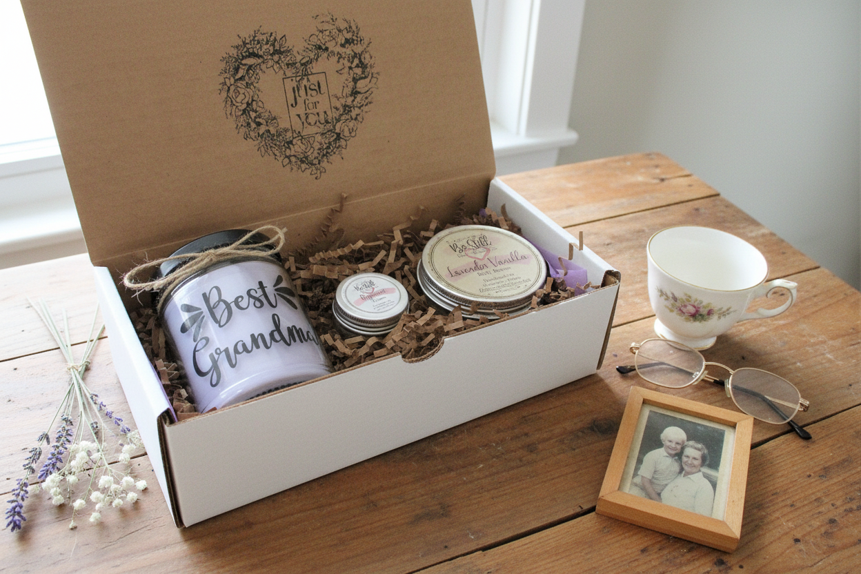 Best Grandma Gift Box in Elegant Setting